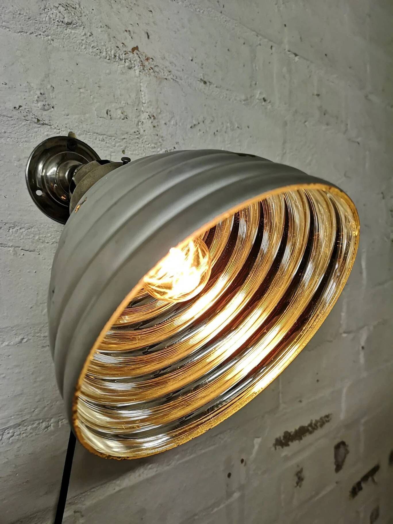 1930s Mercury Glass Wall Light By Adolf Meyer For Zeiss Ikon Germany