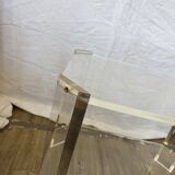 70s plexiglass serving trolley