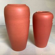 Pair of asymmetrical coral vases Bay Germany