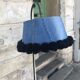 Reading light with scoubidou magazine holder