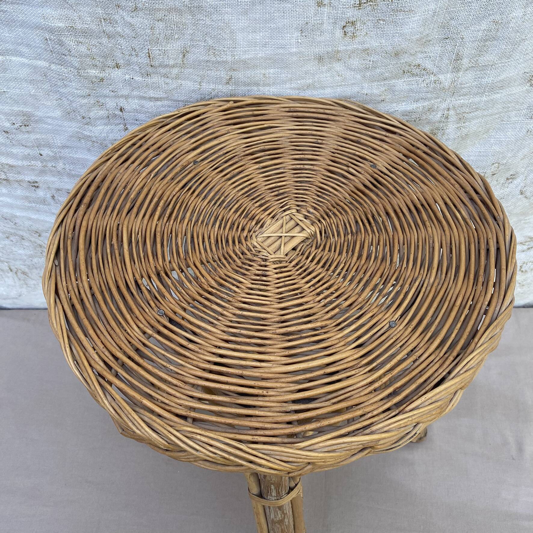 Bedside table, rattan side table
