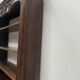 Wall library in two sections in Louis XV style made of solid oak, 20th century.