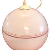 Suspension vintage en verre opalin