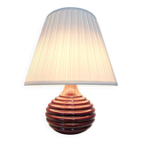 Ceramic burgundy red lamp base