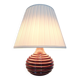 Ceramic burgundy red lamp base
