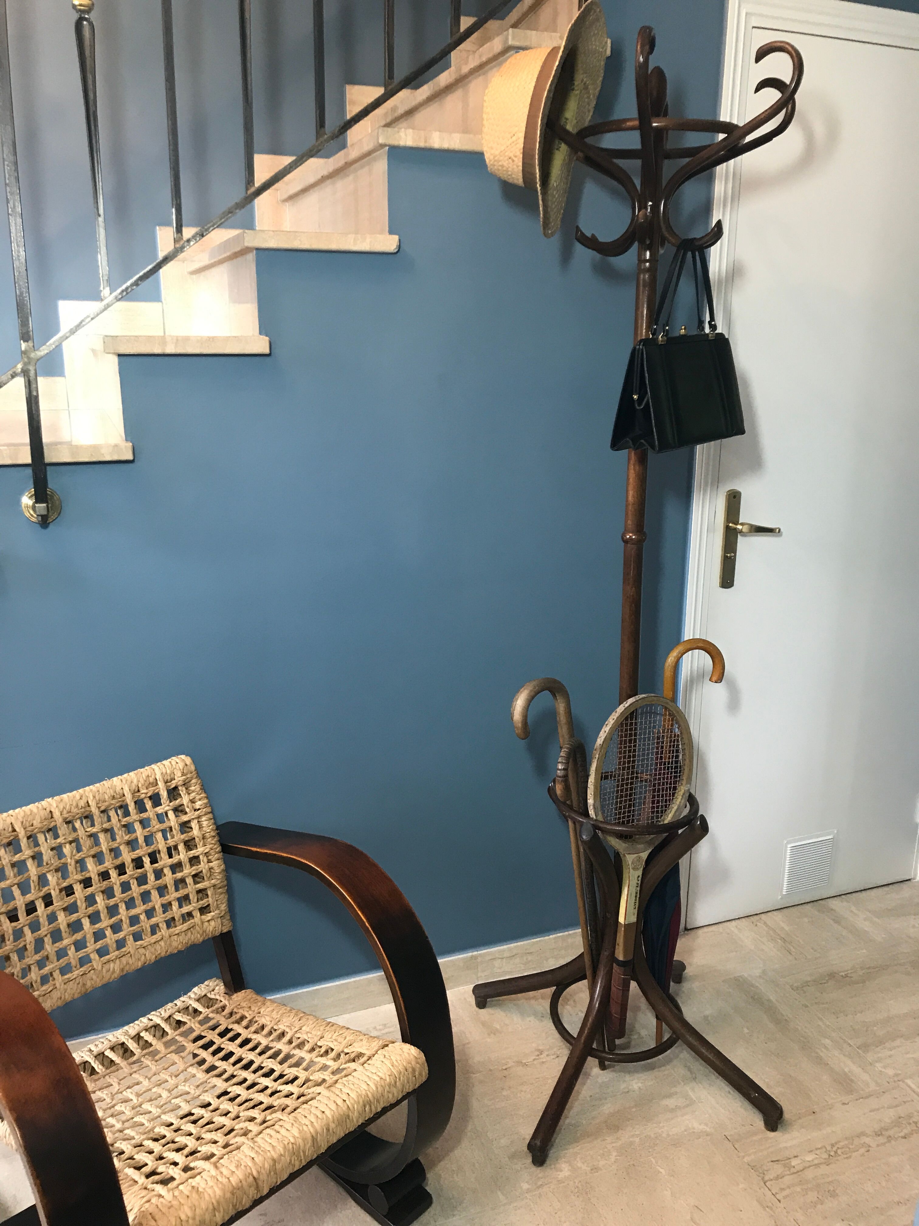 Porte manteau perroquet en bois courbé début XXème siècle