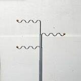 Postmodern German grey metal coat rack by Markus Börgens for D-Tec, 1980s.