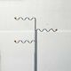 Postmodern German grey metal coat rack by Markus Börgens for D-Tec, 1980s.