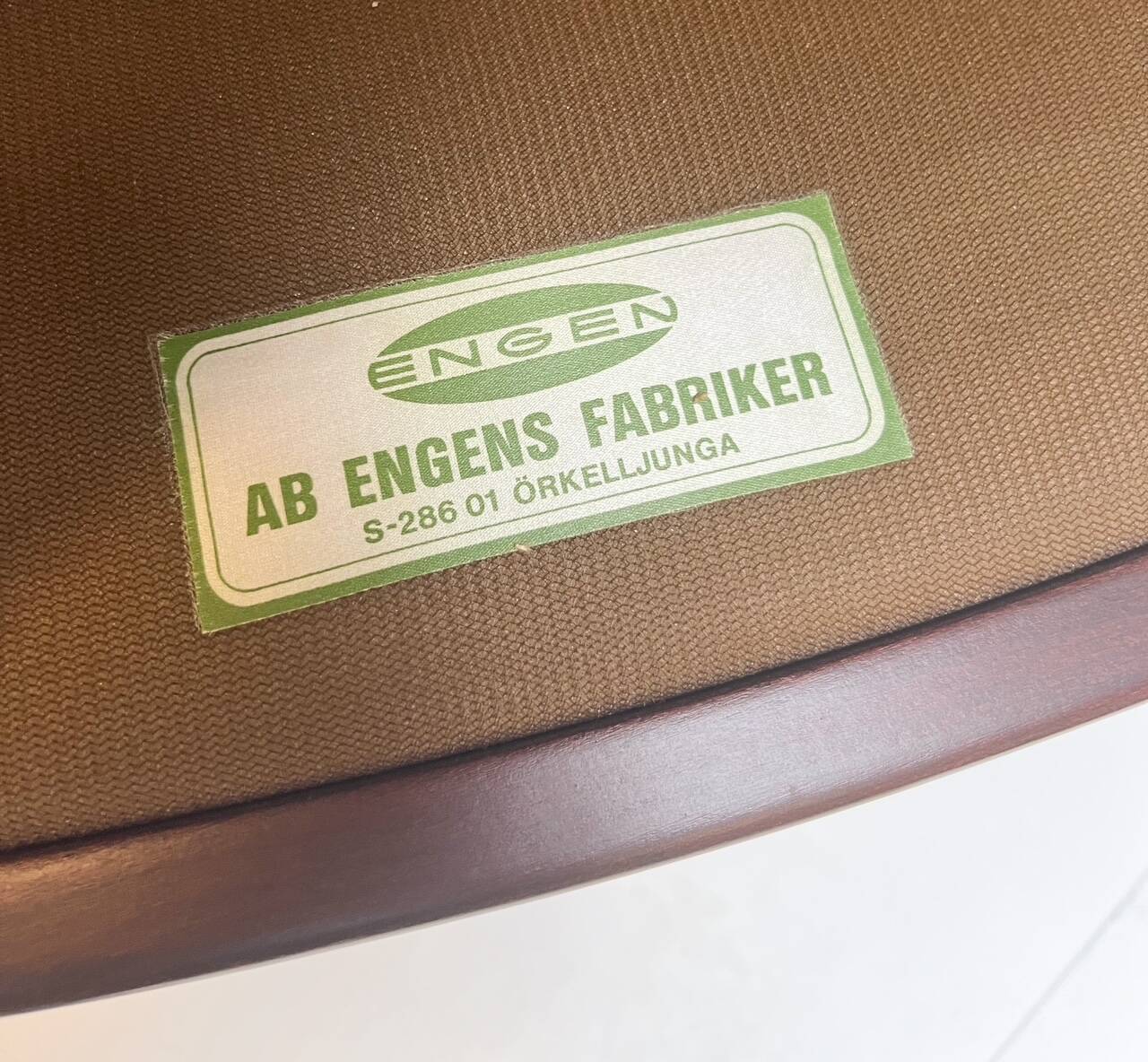 Re-upholstered Swedish arm chair bij Engens Mobelfabrik, 1970s