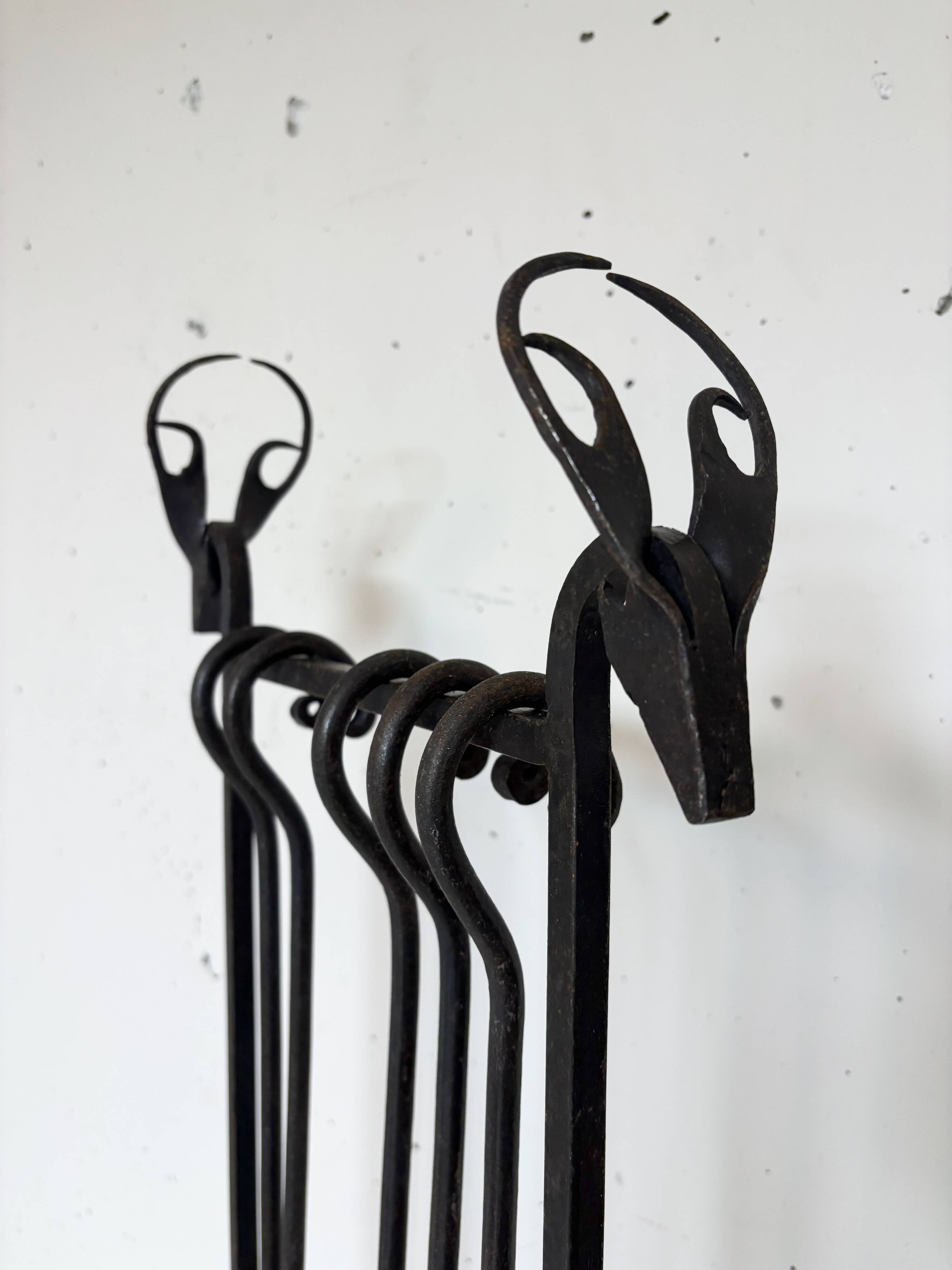 Wrought iron fireplace kit