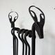 Wrought iron fireplace kit