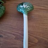 Cabbage soup in green slurry