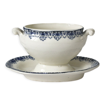 Antique ironstone mustard pot KG Lunéville