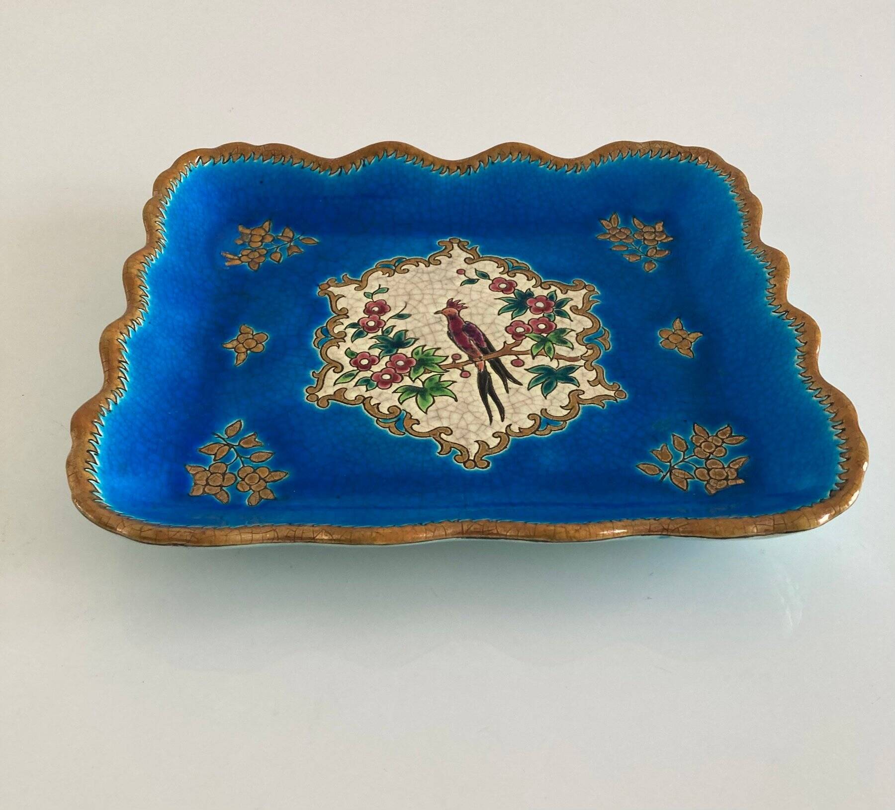 Decorative plate émaux longwy