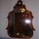 Louis XV style rocaille mirror in walnut, wall-mounted, 110x85cm
