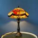Lampe de table style Tiffany en vitrail, Art déco