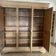3-door solid oak wardrobe, detachable, sandblasted, wardrobe/lingerie.