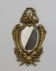 Miroir au putto style Louis XV Rocaille en bronze doré