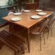 Table pieds pieds compas année 50.