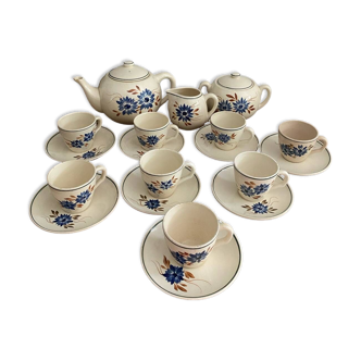 Earthenware tea/coffee set 19 pieces hbcm queen model
