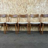 Set of 5 Boomerang chairs Alfred Christensen Slagelse Møbelværk teak 60s 70s