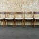Lot de 5 chaises Boomerang Alfred Christensen Slagelse Møbelværk teck années 60 70