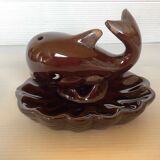 Zoomorphic whale ring cup