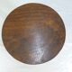 Tabouret rond tripode de traite en bois années 50