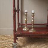 Flea market sideboard used patinated wood artisanal manufacturing industrial workshop