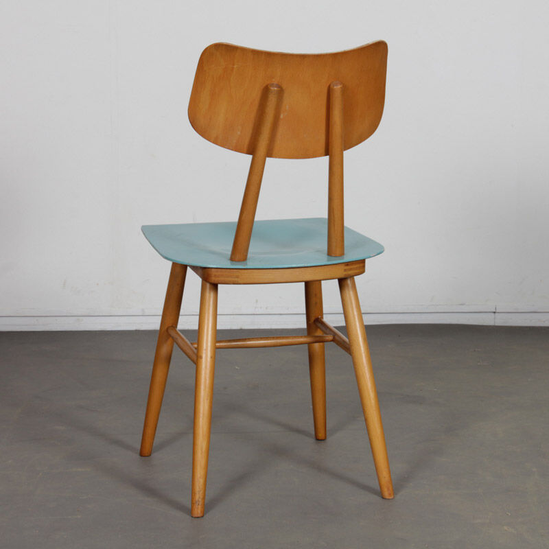 Set of 4 vintage chairs edited by Ton, 1960