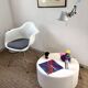 Pedrali WoW design design Claudio Dondoli coffee table - Marco Pocci Polyethylene white