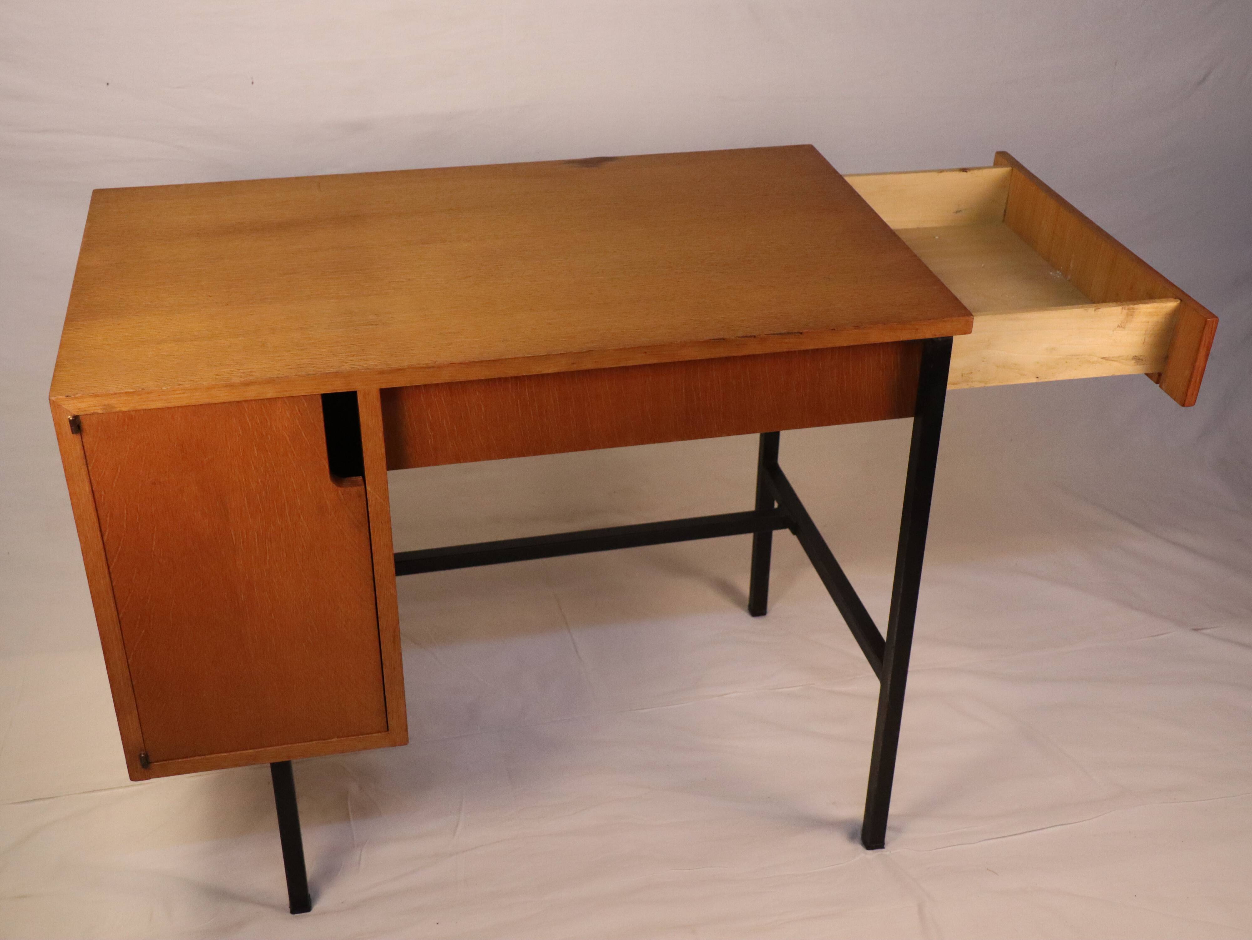 Vintage desk Jacques Hitier 1950