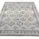 Handmade Afghan Kilim Rug, Grey Wool Geometric Flatweave Carpet 239x175cm