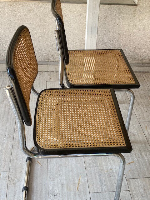 Cesca chairs by Marcel Breuer