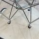 Fibreglass chair with skai vinyl, DSR Eiffel, off-white, Eames, Herman Miller.