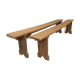 Paire de bancs de ferme