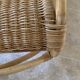 Natural rattan rocking chair.