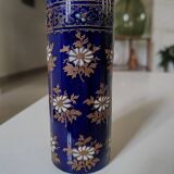 Enamelled scroll vase