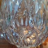 Crystal and silver carafe