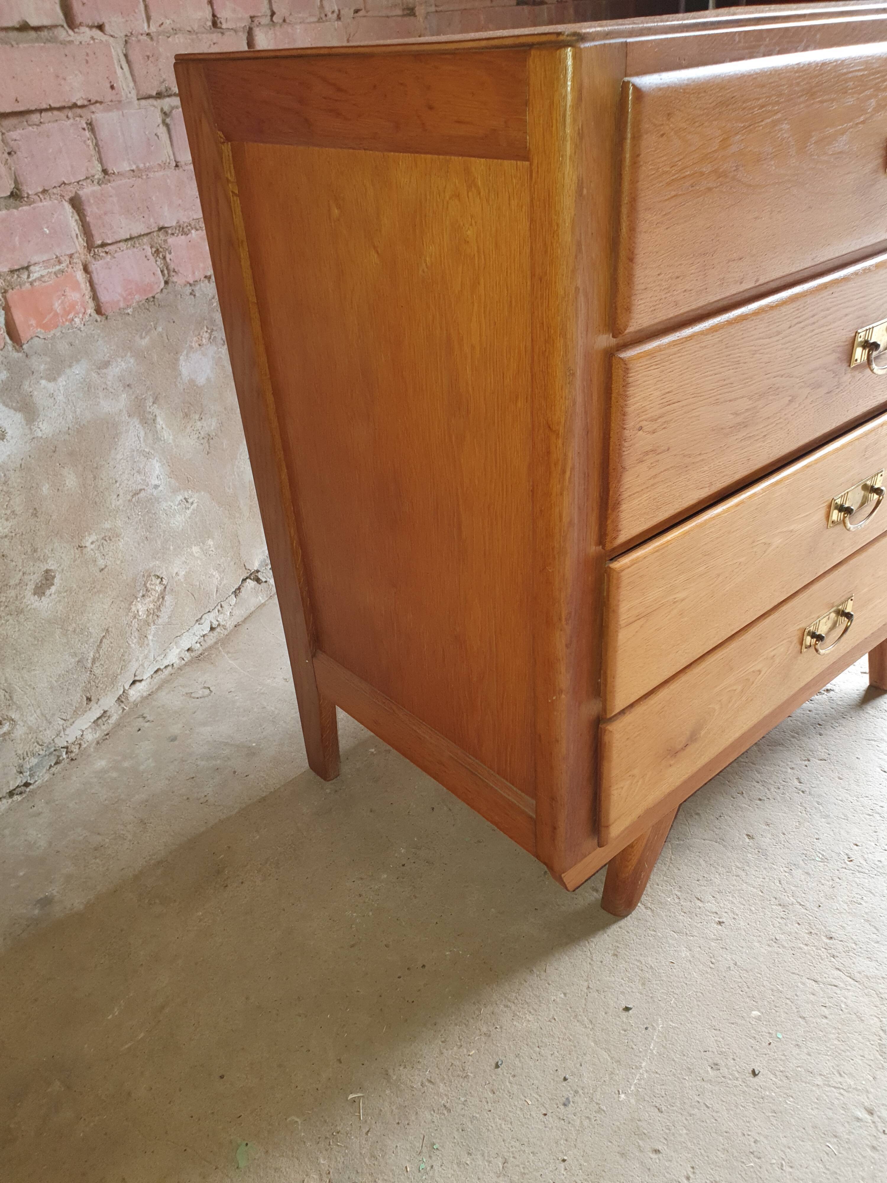 Chest of drawers 4 drawers 1960 foot compass