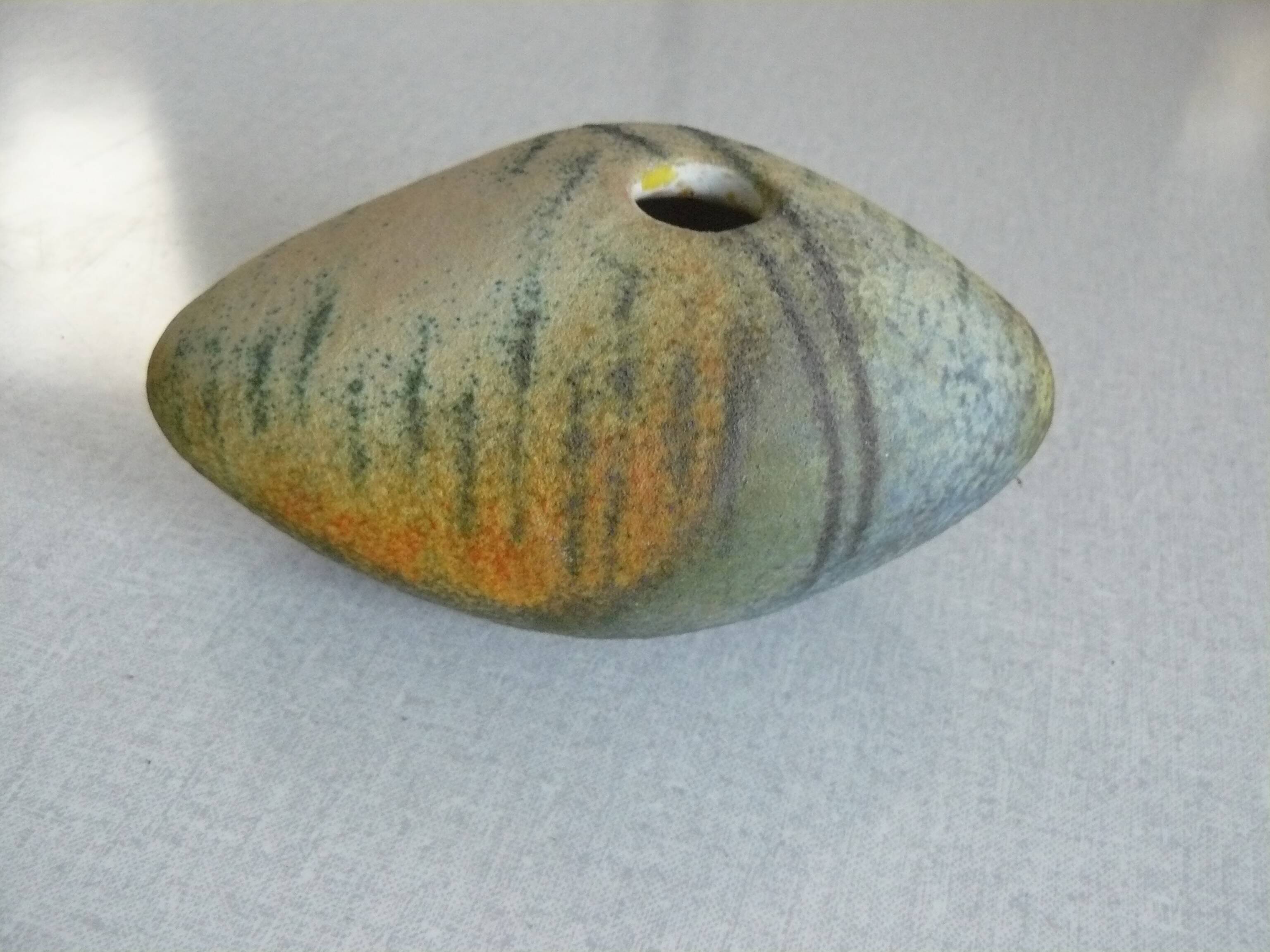 Vase in the shape of a stone by SIMO AGOSTON