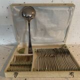 Old silver-plated cutlery set from the 20th century