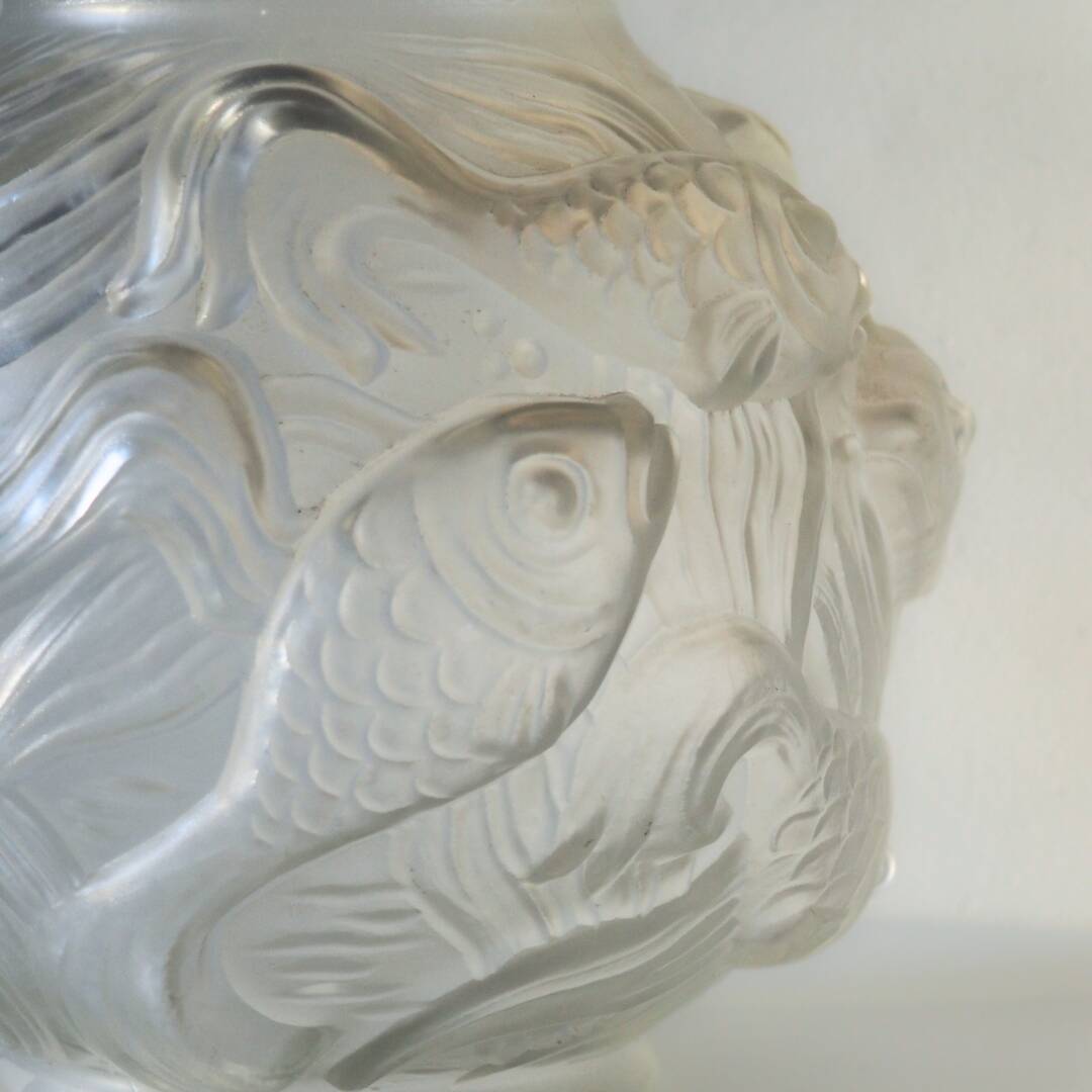 Vase en verre de Bohême Art Déco des années 1930 par Josef Ingwald