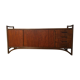 Brushed oak and bamboo sideboard 1970