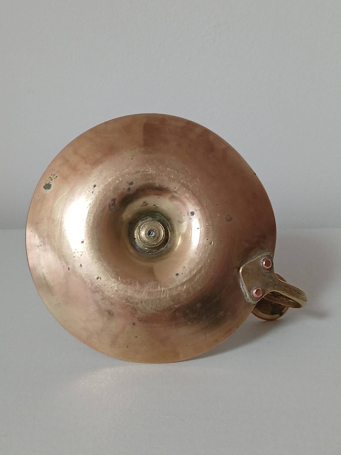 Cellar rat brass candle holder