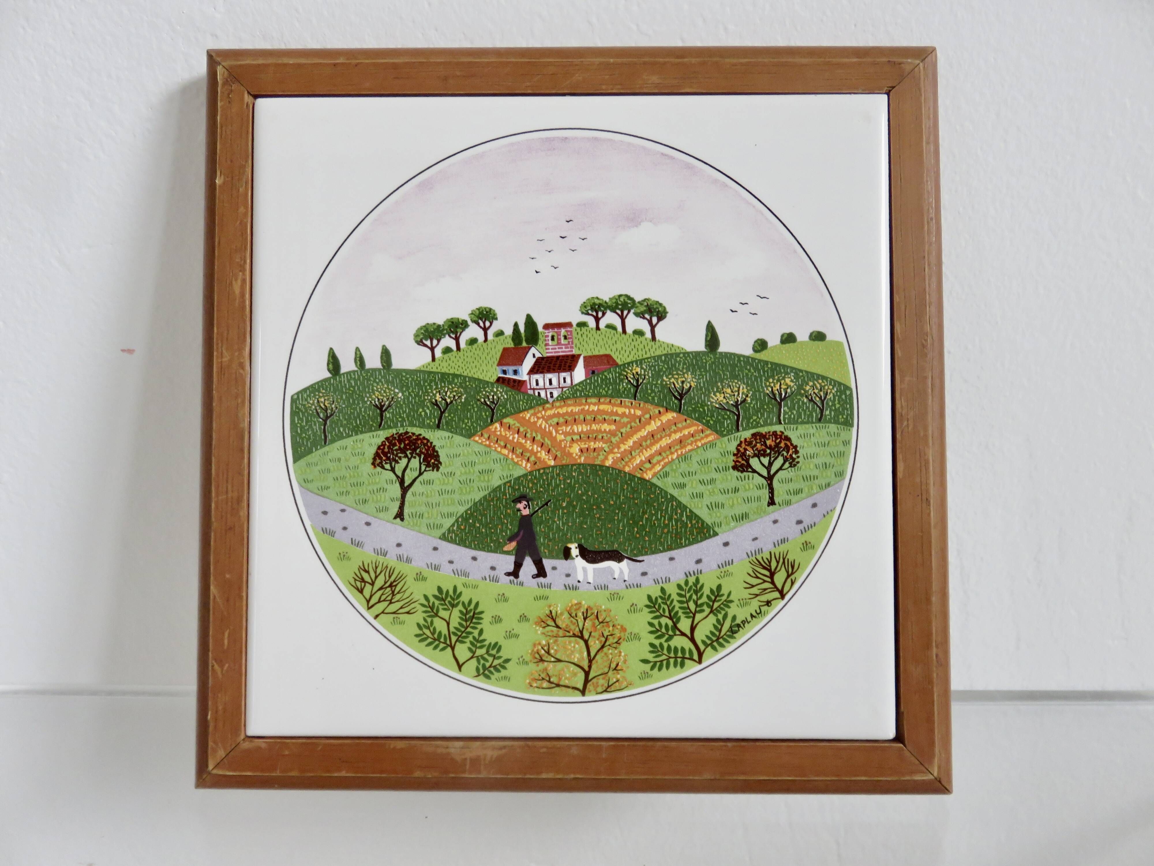 Villeroy & Boch set of 3 trivets, design by Gerard Laplau, 1980