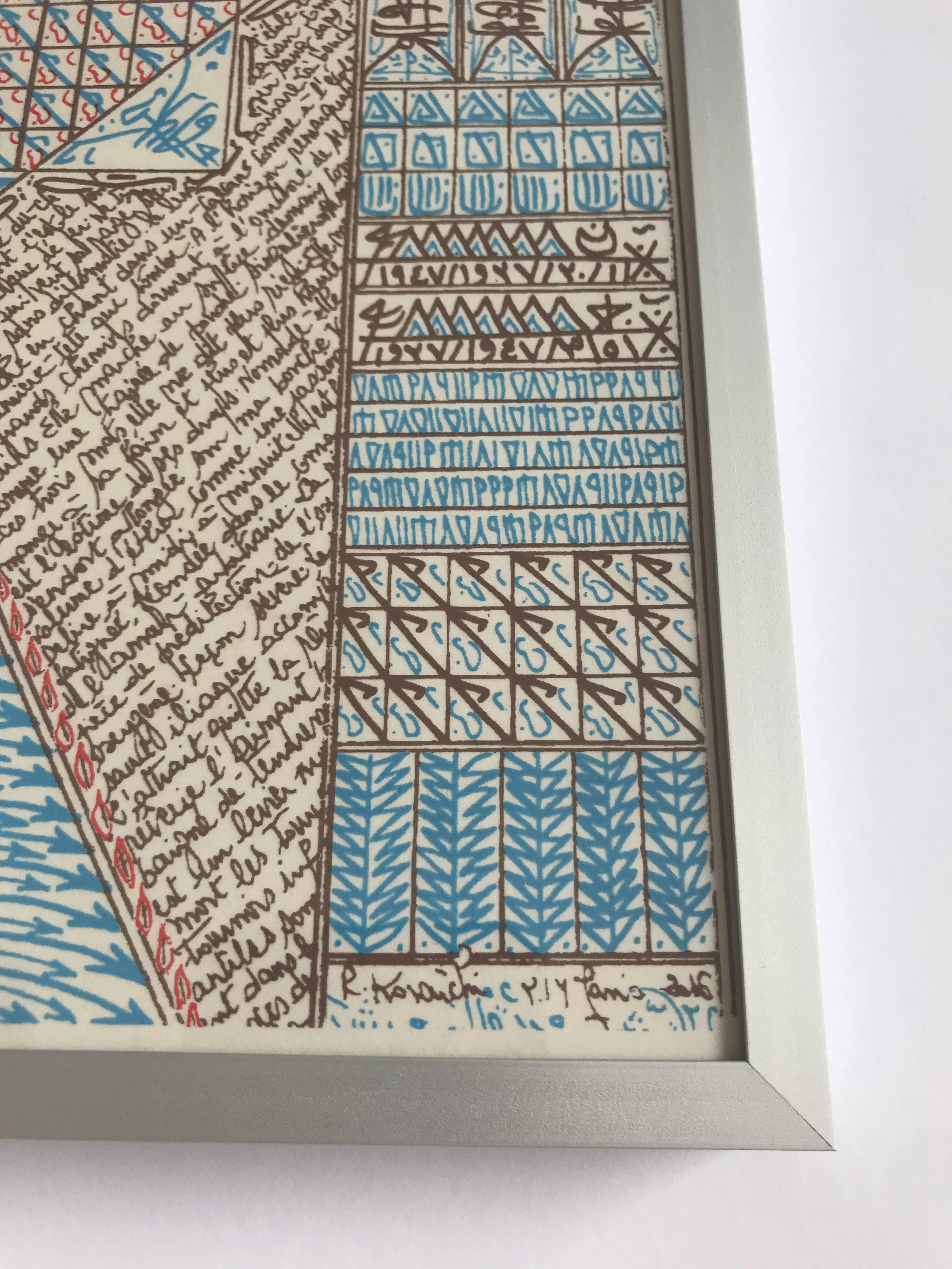 Rachid KORAÏCHI, Untitled, 2016. Original screen print.