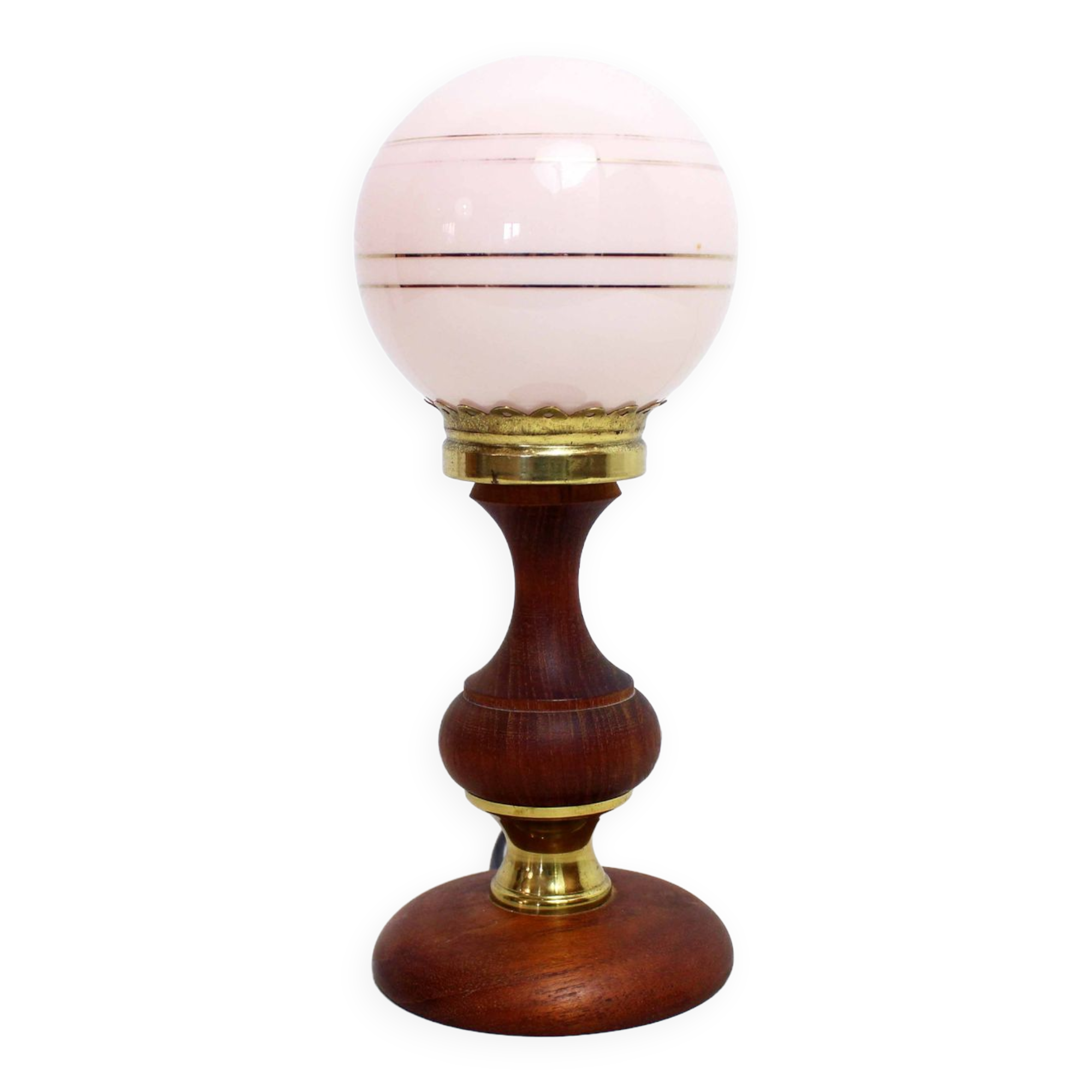 Vintage teak table lamp