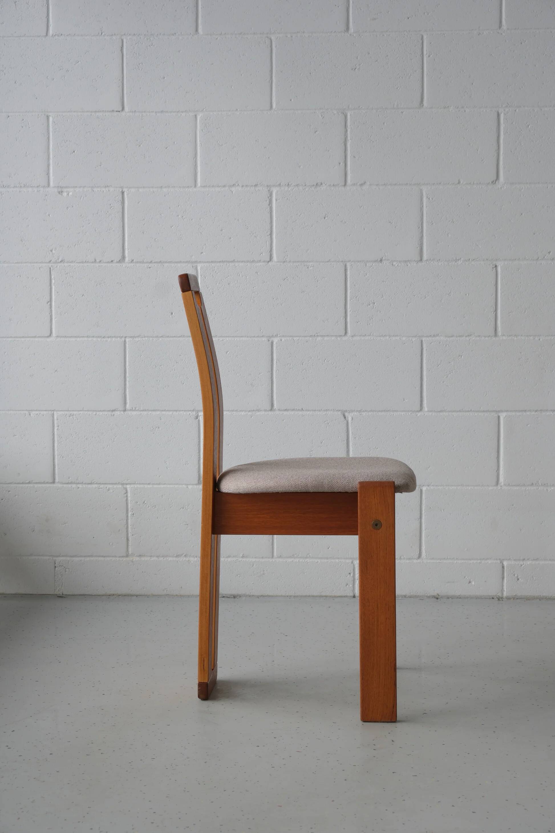 4 chaises 'Tellus' en teck conçues par Torstein Nilsen pour A. Huseby & Co, vers 1980