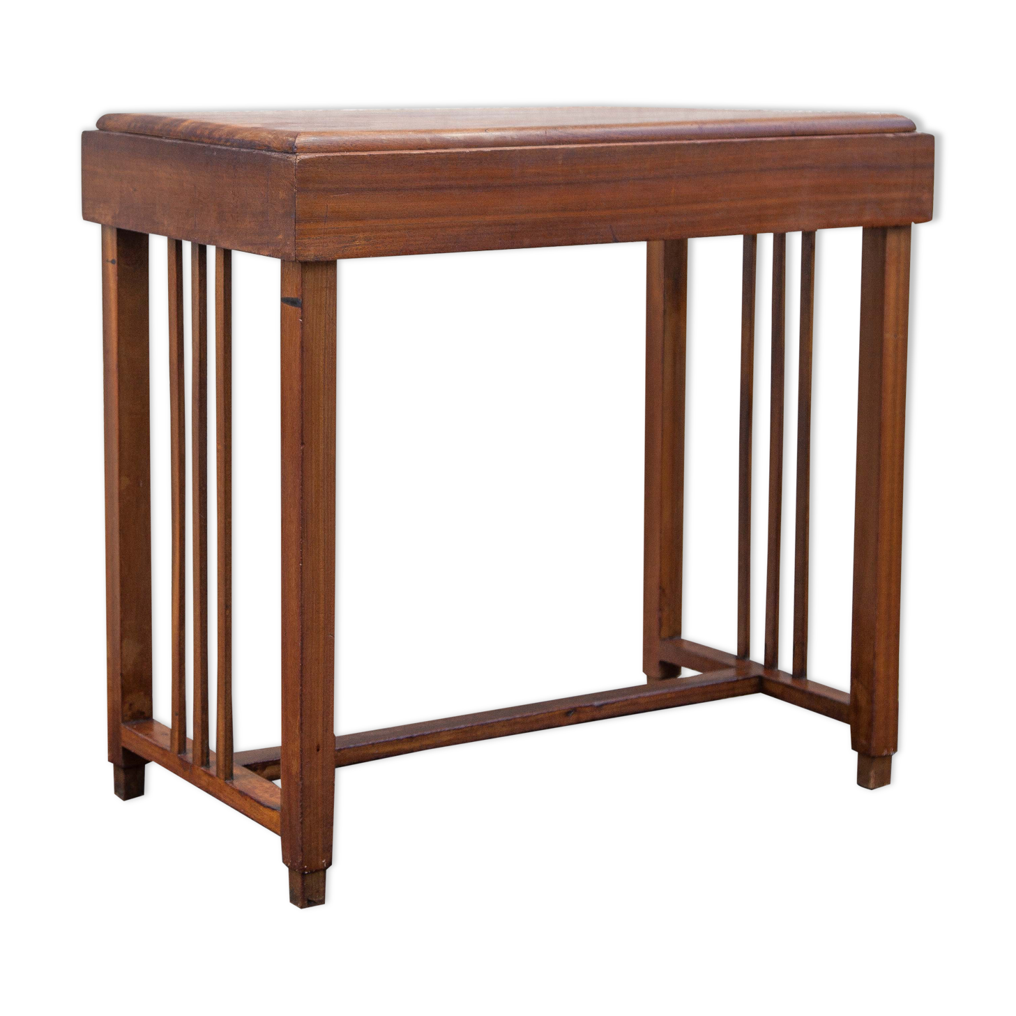 Art deco wood console, wood table, entrance furniture, art deco